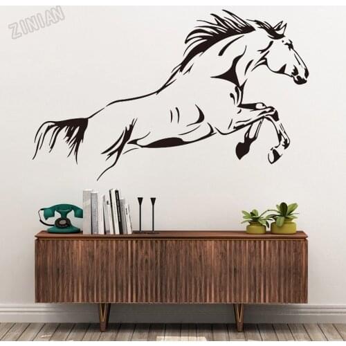 Horse Wall Sticker For Living Room Home Decoration Vinyl Self-adhesive Wall Decals Decor Company Office Art Window Murals Y269