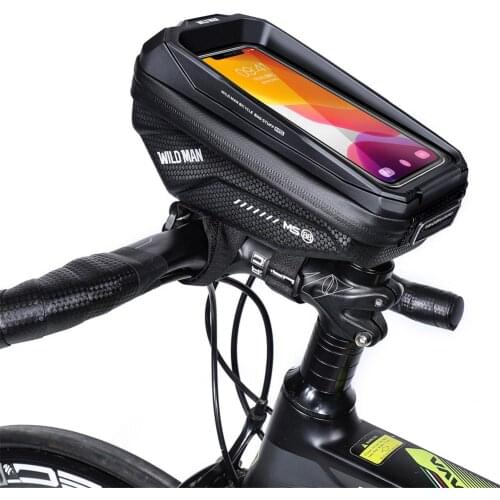 MTB Bike Frame Bag Bicycle Top Tube Bag Touch Screen Bike Phone Holder EVA Hard Shell Pack Bag For Cycling Bike Accessories