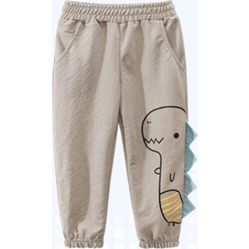 Spring And Autumn Long Sports Pants Childrens Casual Fashion Cartoon Loose Trousers Boys 2-8 Years Old