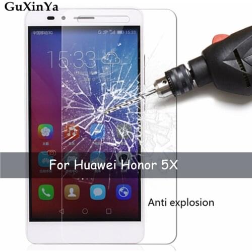 2pcs Tempered Glass Honor 5x Screen Protector Glass For Huawei Honor 5x Anti-scratch 2.5D Glass Honor 5x Phone Film 5.5"