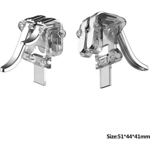 1Pair Left Right Game Triggers Fire Button Aim Key for Mobile Phone Gaming Shooter Controller Joysticks Gamepad Accessories