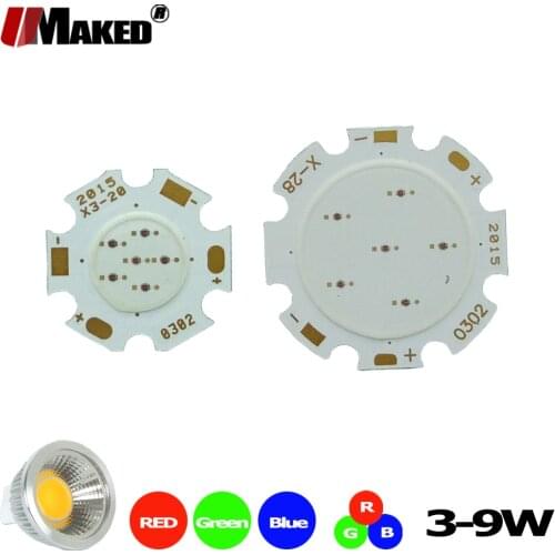 10pc COB Chip LED Light Bead 3W 5W Red/Green/Blue/Warm/Natural/White Color Light Ball Integrate SMD diode LED Bulb Spotlight DIY