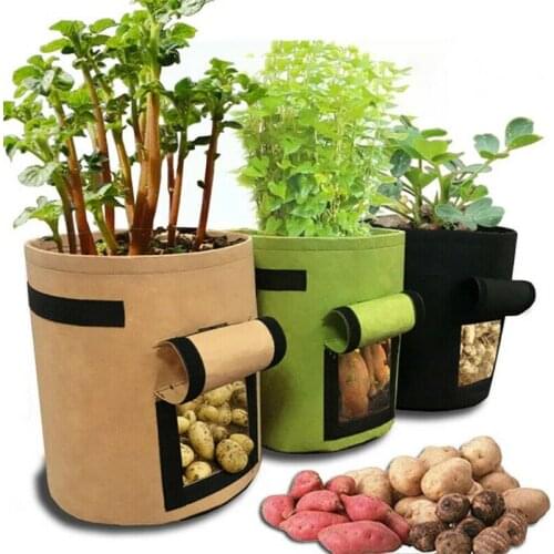 2 Pack Plant Bag Home Garden Potato Greenhouse Cultivation Vegetable Planting Bag Moisturizing Jardin Tool Grow Bag Seedling Pot