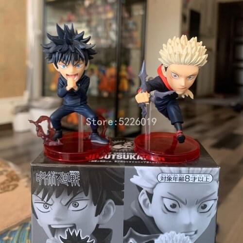 2pcs/set WCF Jujutsu Kaisen Anime Figure Itadori Yuji Fushiguro Megumi Action Figure WCF Ryomen Sukuna Gojo Satoru Figurine Toys