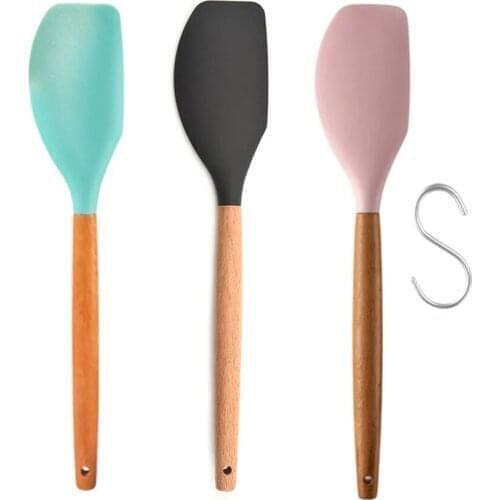 Non Stick Cooking Butter Silicone Spatula Cookie Pastry Scraper Cream Cake Baking Spatula