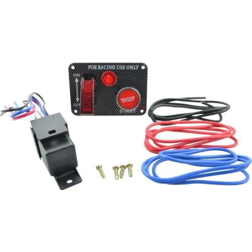 Auto racing Switch Panels red cover toggle switch 12V 30A racing ignition switch panel engine start