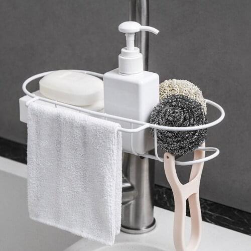 Household Kitchen Cleaning Storage Rack Sponge Wiping Cloth Storage Rack Large Stainless Steel Drain Rack Kitchen Tools