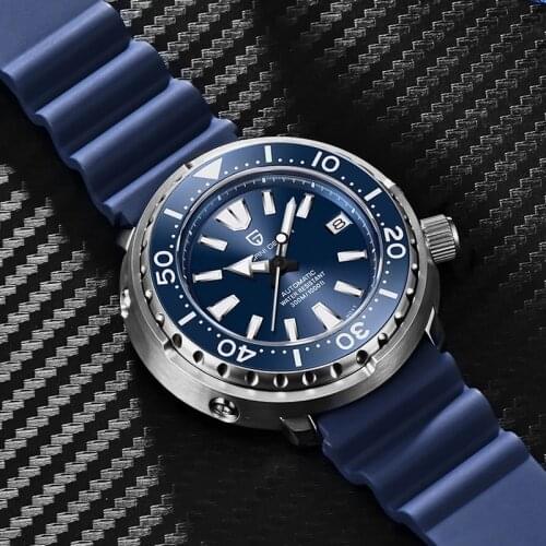 PAGANI DESIGN Mens Automatic Watch Waterproof 300M Top Brand Sapphire Glass Stainless Steel Mechanical Wristwatch Reloj Hombre