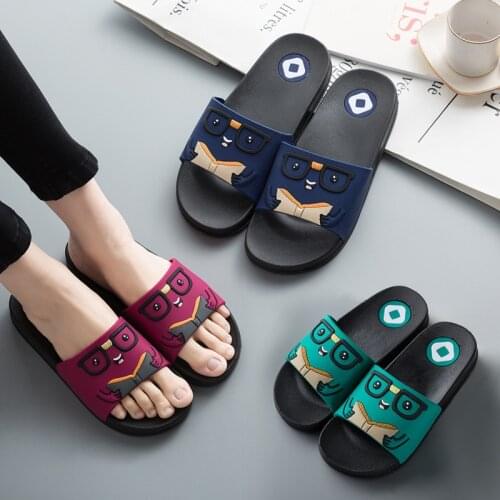 Parent-child Childrens Slippers Cartoon Men and Women Home Couple Slippers Indoor Anti-slip Men Slippers House Slippers