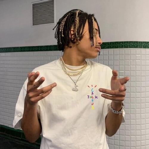 Hot Sale Travis Scott Cactus Jack Astroworld T-shirt Hip Hop Street Mens T-shirt High Quality Cotton Short Sleeve T-shirt Ladie