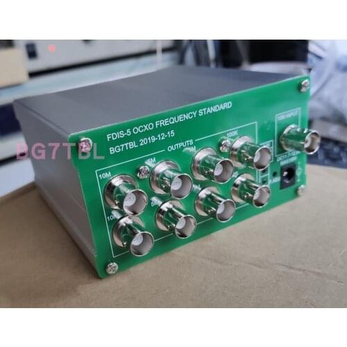 By BG7TBL FDIS-5 OCXO Frequency Stadard,Oven Crystal Standard,10M,5M,1M,100K,1PPS Output Free shipping