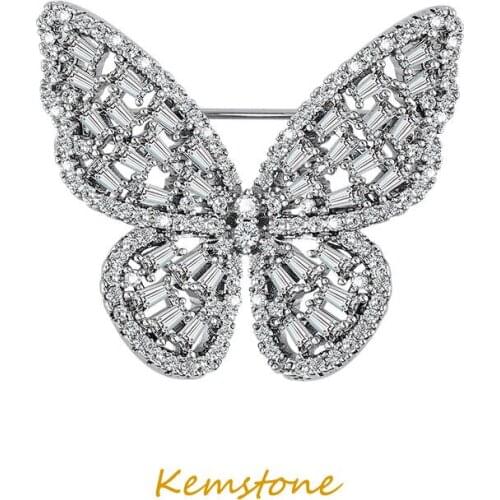 Kemstone Butterfly Brooches For Clothes