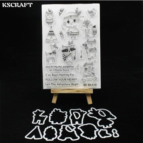 KSCRAFT Be Brave Stamp Metal Cutting Dies Stencils for DIY Scrapbooking/photo album Decorative Embossing DIY Paper Cards