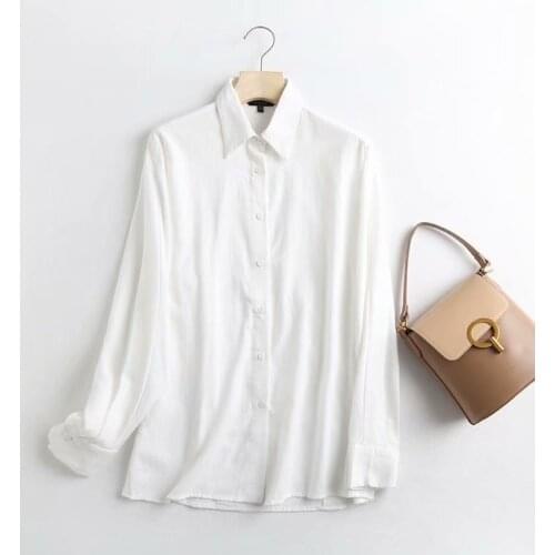 Dave&Di Spring England Style Fashion Solid Corduroy Loose Blusas Mujer De Moda 2020 Shirt Blouse Women And Tops