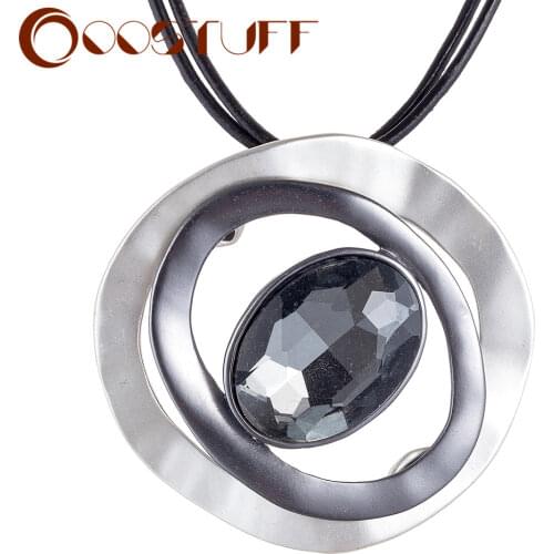 Fashion Necklaces Jewerly For Women Silver Color Pendants With Plastic Bead Jewelry Choker Necklace Female Accessories For Party