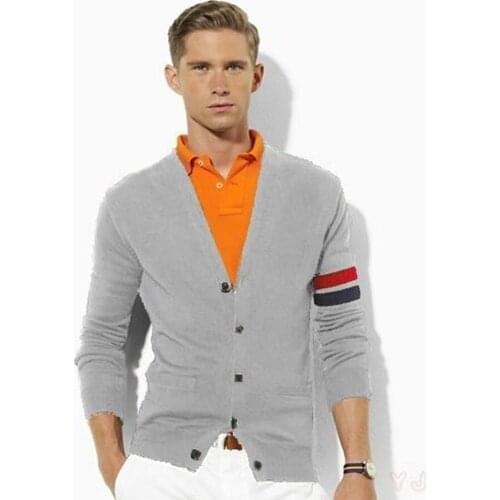 Free Shipping!Winter Men for Cotton Brand Clothing Long Sleeve Fashion Cardigans Mens Business Casual Knitting V-neck Sweaters