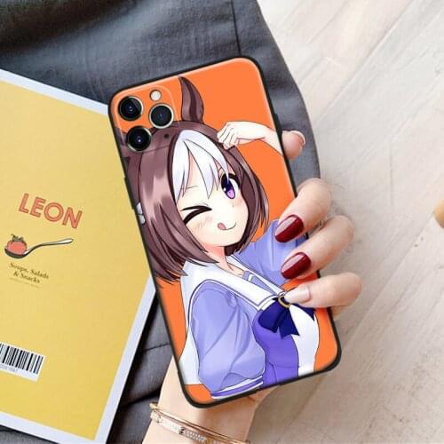 Pretty derby uma musume Soft silicone for iPhone Se 6 6s 7 8 Plus X XR XS 11 12 Mini Pro Max glass TPU phone case cover shell