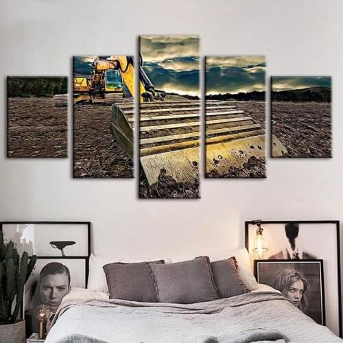 5Pcs Diy diamond painting Excavating Machinery diamond embroidery full Square Round drill mosaic pictures of rhinestoneZP-675