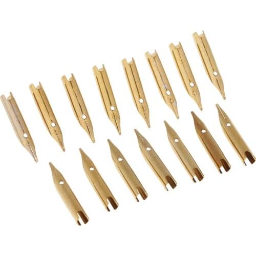 15 Pcs Fountain Pens Tips Replacement Nibs ,Decorative Gold Tip 0.5 Mm