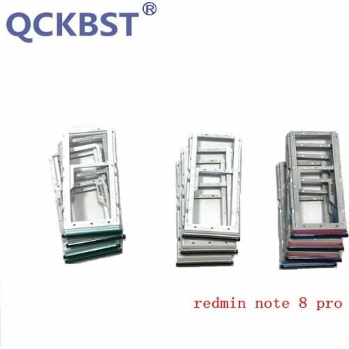 New Sim Card Slot Tray Holder Adapter Parts For Xiaomi Redmi note 8 pro SIM Needle feeding