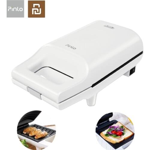 Original Youpin Pinlo 420W Mini Sandwich Machine Kitchen Breakfast Bread Maker Curved Surface Toaster Frying Egg Maker Home Use