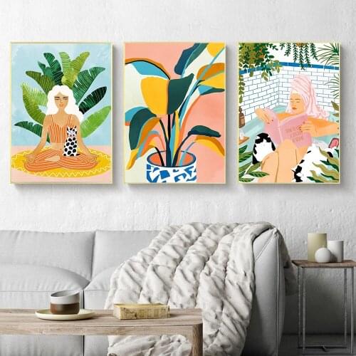 How To Have A Spa Day At Home Poster Nordic Meditation Nature Wall Prints Canvas Painting Decorative Picture Scandinavian Decor