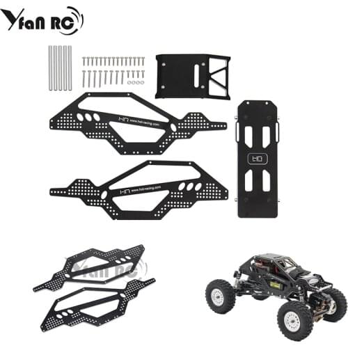 Durable aluminum alloy chassis replacement equipment for 1/24 scx24 90081 car chassis frame axial rc modification installation