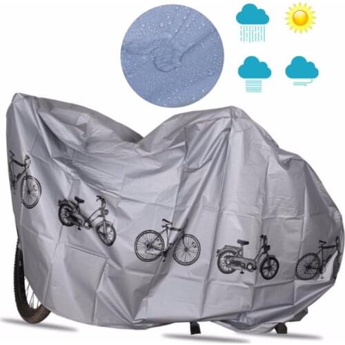 Gray Moto Bike Motorcycle Covers Dust Waterproof Outdoor Indoor Rain Protector Cover Coat For Bicycle Scooter