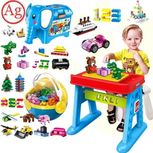 Enlighten DIY Creativer Bulk Building Block Compatible Classic For Boy Girls Assemble Brick Educational Toys For Children