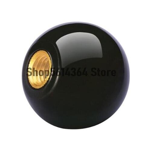 10pcs M8 Threaded Diameter 32mm Dia Plastic Ball Lever Knob Control Handle Black