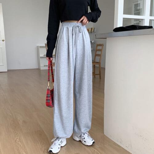 Sweatpants Women 2020 New Casual Loose Harem Pants Solid Fashion Hip Hop High Waist Pants Baggy Trousers Joggers Women S-XXL