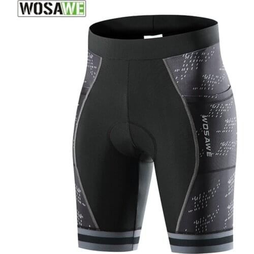 Wosawe Cycling Shorts Women Silicone Breathable Cushion Outdoor Breathable Stretch Sports Pants Bicycle Antiskid Summer Tights