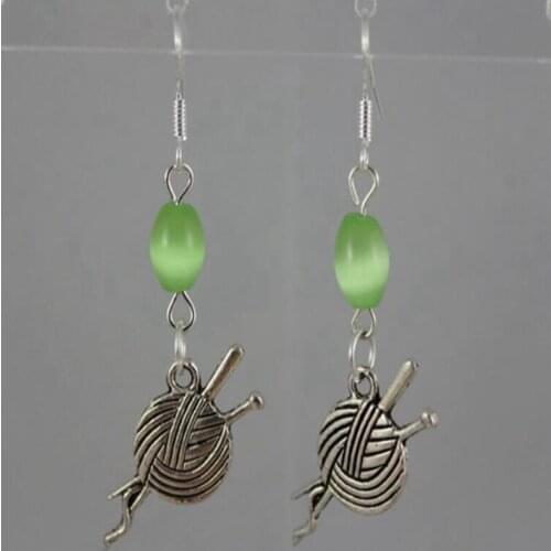 925 Sterling Silver Earrings Humming Bird Silk Cord Reel Kettle Swirl Sunflower Flower Opal Bead Charms Earrings Women Jewelry
