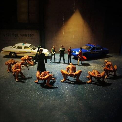 1/64 scale Resident Zombie parts for car model dolls decoration movie vehicle toys collection display Figure gifts display show