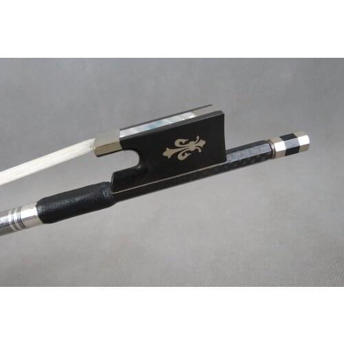 1pcs Professional class plaid black Carbon fiber violin bow 4/4 #5824