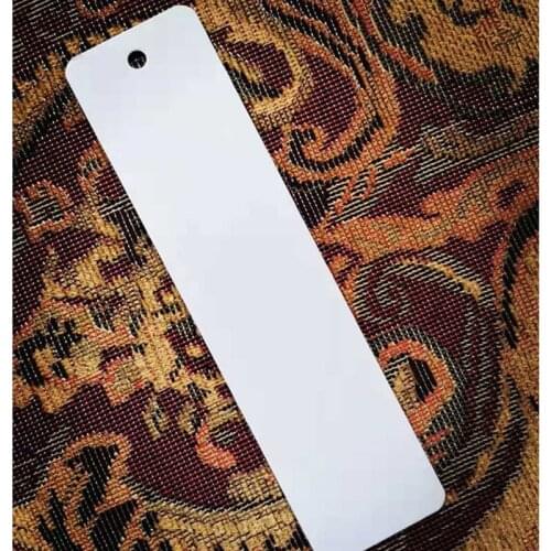 100Pcs/Lot Sublimation DIY White Blank Metal Bookmarks Message Cards Notes Paper Page Holder