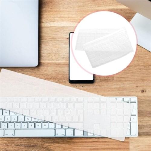 2pcs Silicon Flexible Flim Soft Keyboard Cover Compatible For Logitech MK270 Silicone Keyboard Membrane