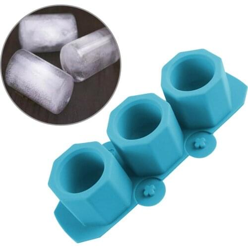 3 Holes Round Geometric Polygonal Concrete Flower Pot Vase Mold Cactus Cement Molds Silicone DIY Aromatherapy Flowerpot Mold