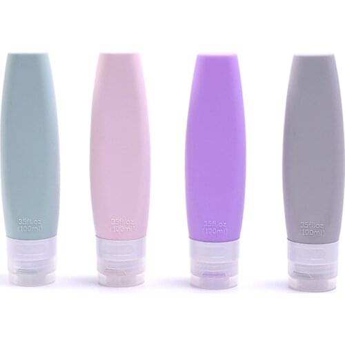 60/100ml Creative Silicone Packaging Bottle Portable Storage Bottle Cosmetic Travel Kit Bottle Lotion Shampoo Refillable Bottle