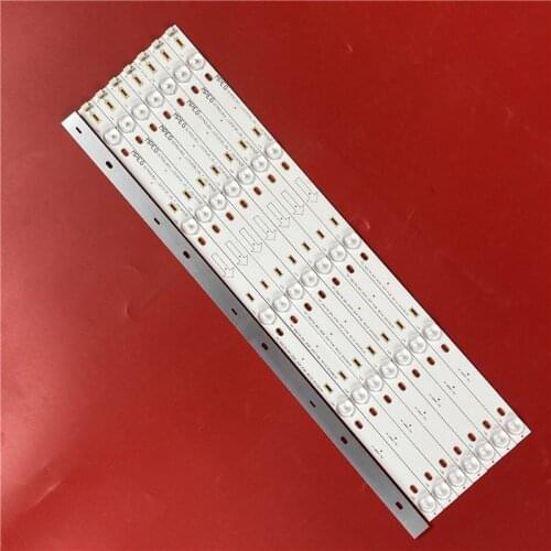 8PCS LED Backlight strip lamp For TCL L50F3800A led strip 4C-LB500T-YH2 TOT-50D2700-8X5-3030C-5S1P