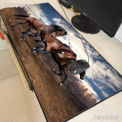Brown Horse Animal Gaming Large Mousepad Gamer Big Computer Mouse Mat Office Desk Mat Keyboard Pad Mause Pad for Game