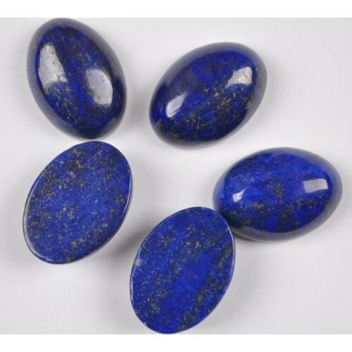18x13MM Lapis Oval CAB GEM Cabochon Jewelry Bead (10 pcs/lot) H019