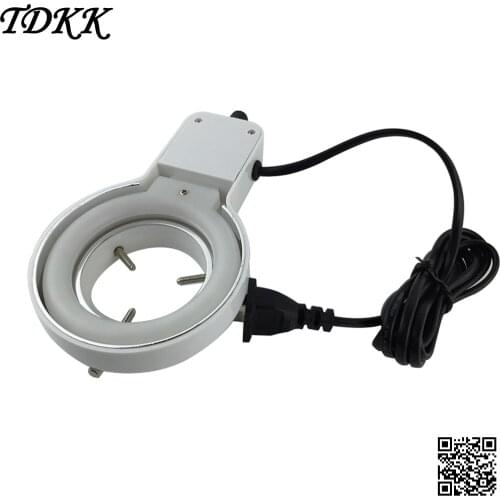 Economical Led Inner Diameter 60mm Microscope Light Source Stereo Electronic Magnifying Glass Adjustable Ring Auxiliary Lamp