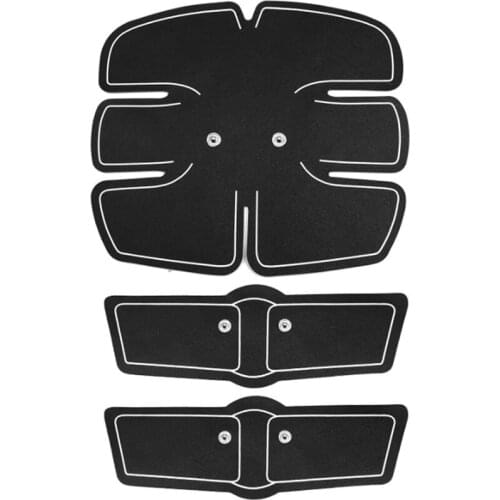 Hot EMS Abdominal Muscle Exerciser Trainer Smart ABS Stimulator Fitness ABS Electrode Stickers Pad Body Slimming Massager Unisex