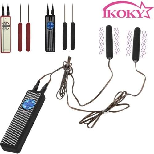 IKOKY Double Vibrating 7 Speed Clitoris Stimulator Bullet Vibrator Strong Vibration Jump Egg for Couples Sex Toys for Women