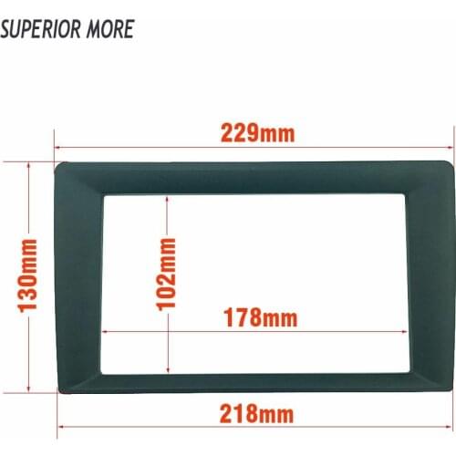2 Din Universal Fascia 9 Inch Frame Change To 7 Inch Car Radio Fascia Frame Car DVD Dash Kit Installation Frame Trim ABS+PC