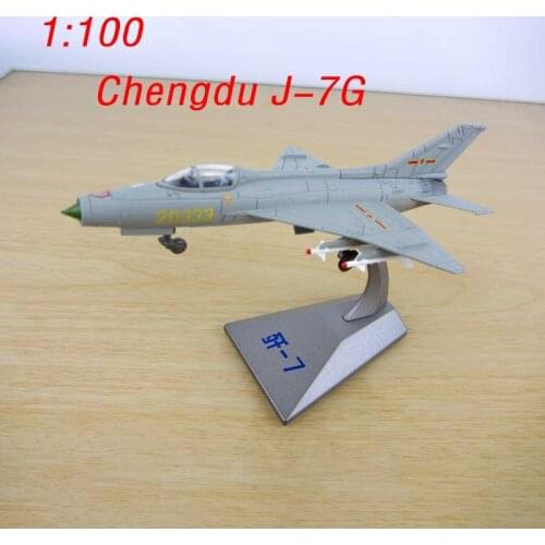 Diecast 1:100 Scale Chengdu J-7G Airplane Model F-7 Fighter Alloy Finished Product Static Display Adult Collection Toys for Boys