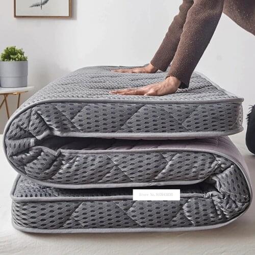 10CM Thickness Hard Cotton Mattress Breathable Mesh Fabric Mattress for Bedroom/Student Dormitory Bed Mat 90/100/120/150/180cm