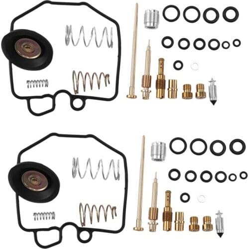 2Sets Motorcycle Carburetor Repair Rebuild Kits Air Cut Off Valve Set for Honda 1980-1982 CX500C CX500
