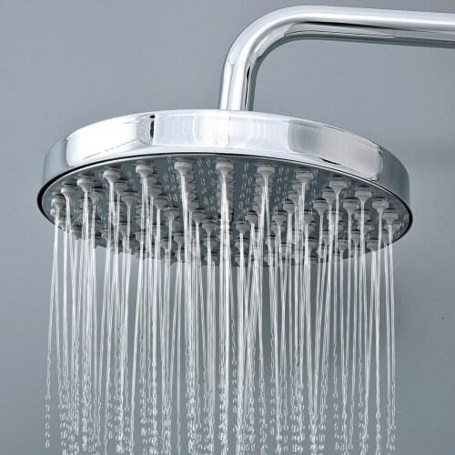 Bathroom Accessories 8 inch Rainfall Polished Chrome Brass Rain Shower Heads Lsh210